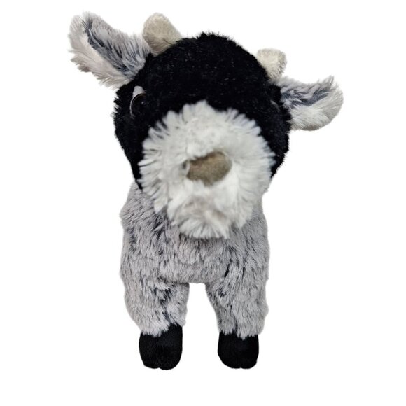 Wishpets Chewy Goat Black White Gray Plush Stuffed Animal 2017 10" - Picture 2 of 8